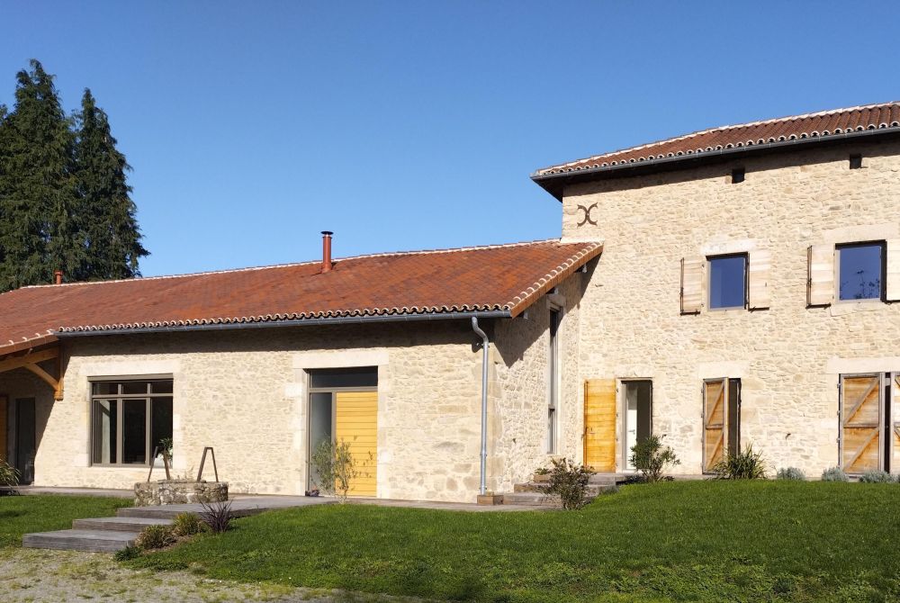 Façade Enduit pierre-vue